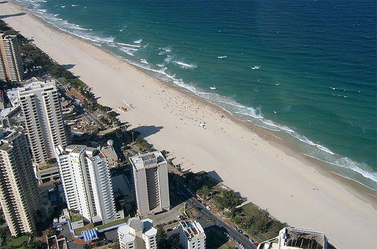 gold coast australia beaches. Rocks, The Gold Coast